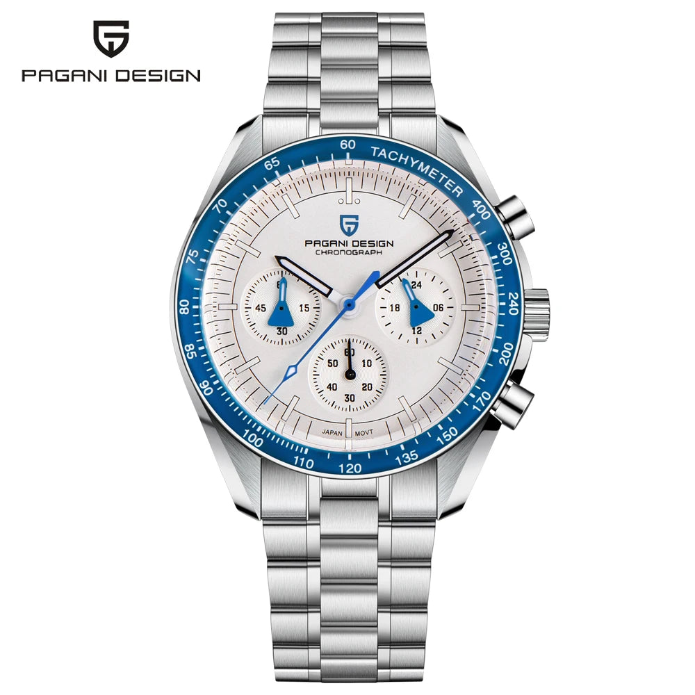 PAGANI DESIGN Moon Men Quartz Watch With Sapphire And Waterproof