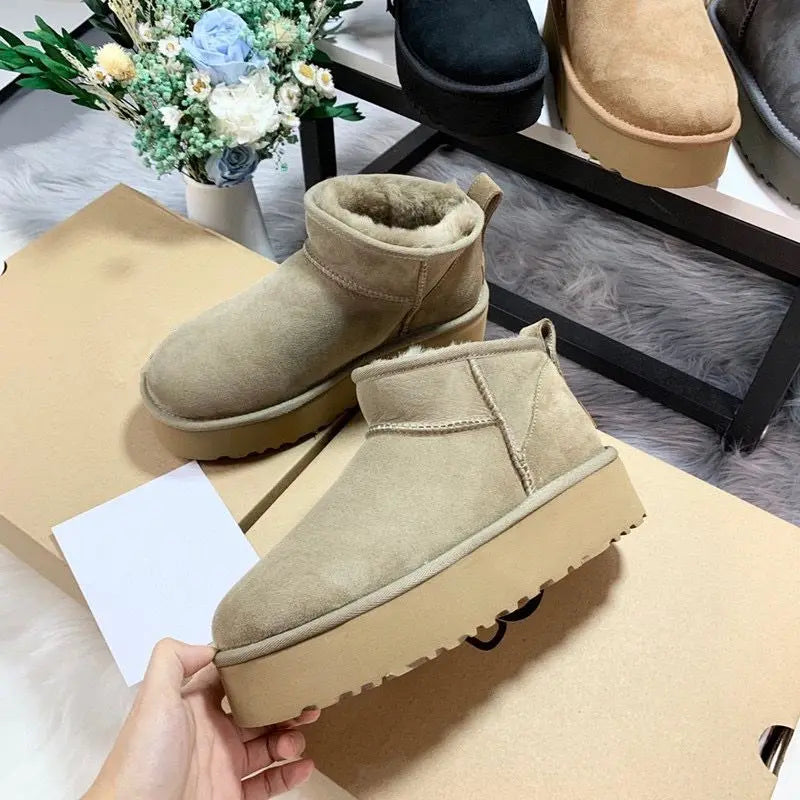 Tasman Winter Fur Snow Boots Women Ankle Boots Designer