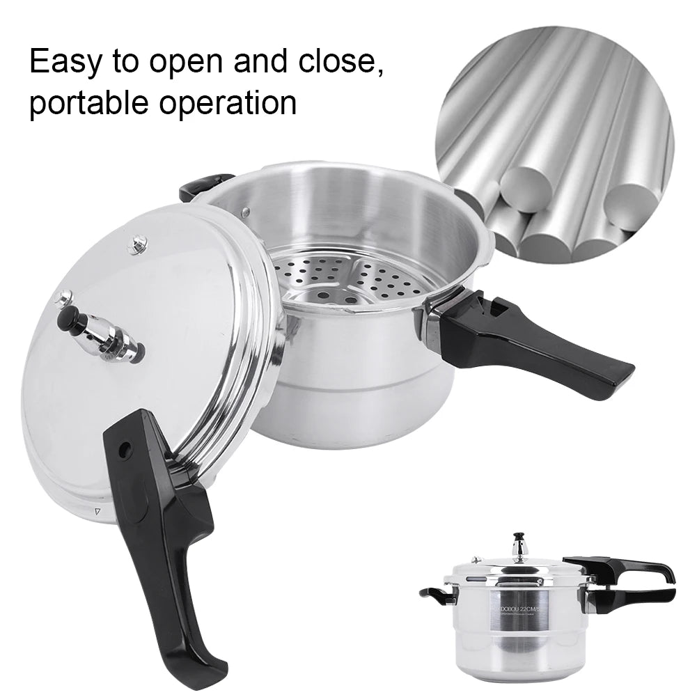 Shunmaii Aluminum Alloy Pressure Cooker With Steaming Plate Gas And Induction