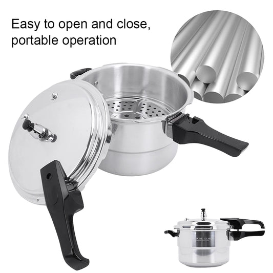 Shunmaii Aluminum Pressure Cooker With Steaming Plate Induction Compatible