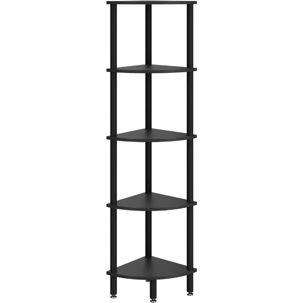 IBUYKE 5 Tier Corner Shelf Stand Industrial Display Rack