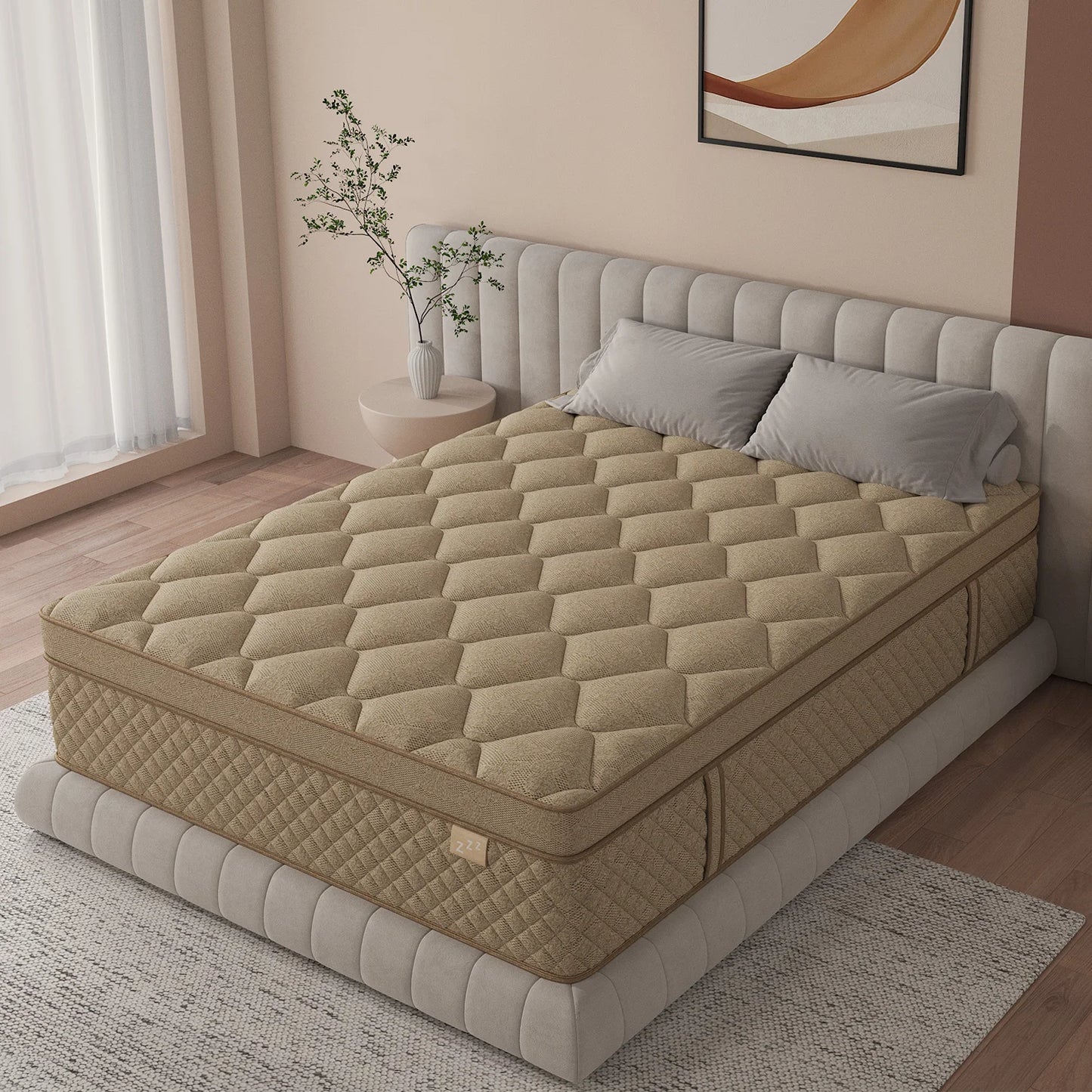 Sweetlove Twin Full Queen King Gel Foam Hybrid Pocket Spring Mattress