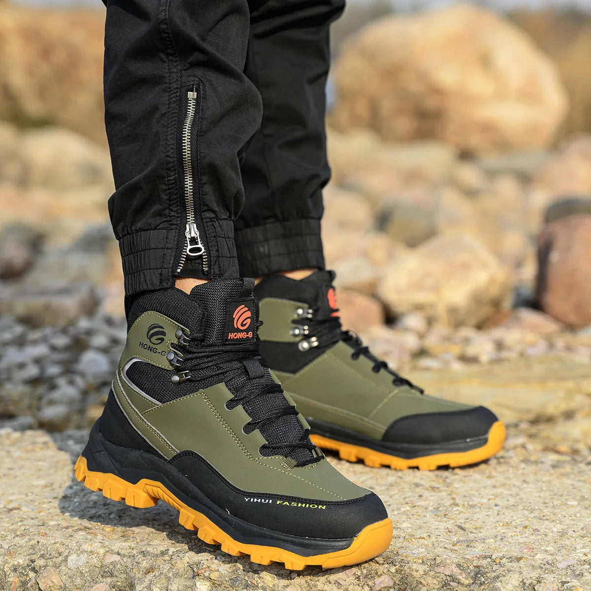 VEIGAR Protective Work Safety Shoes For Men Steel Toe Anti-Puncture