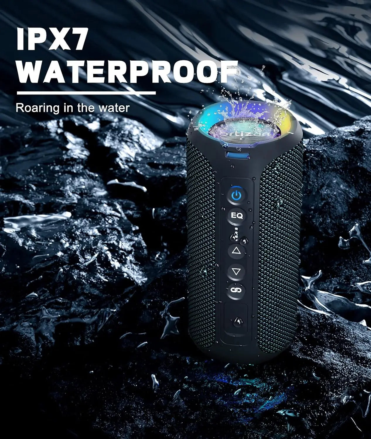 Ortizan X8 Pro Bluetooth Speaker 40W Stereo, IPX7, 30H Playtime