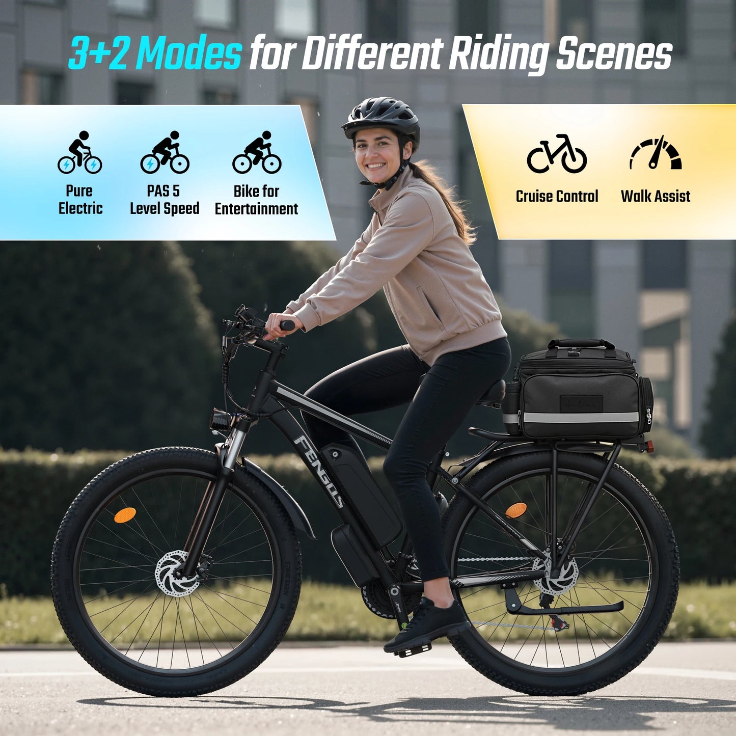 FENGQS Q8 2000W Dual Motor Electric Bicycle 48V 840Wh
