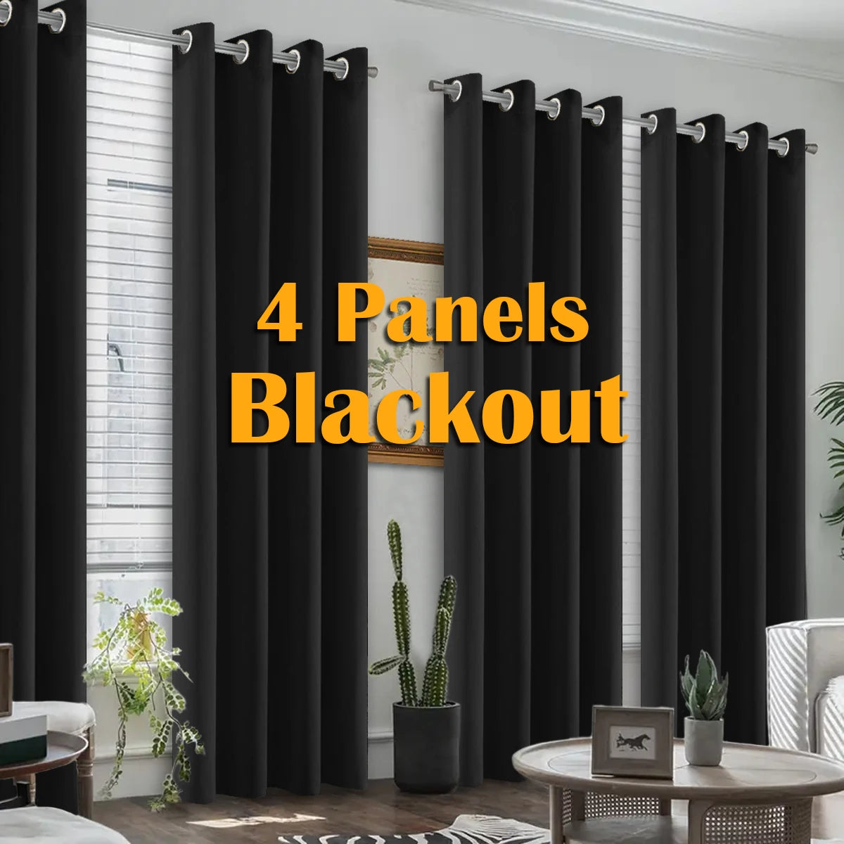 Thermal Grommet Window Curtains For Bedroom And Living Room