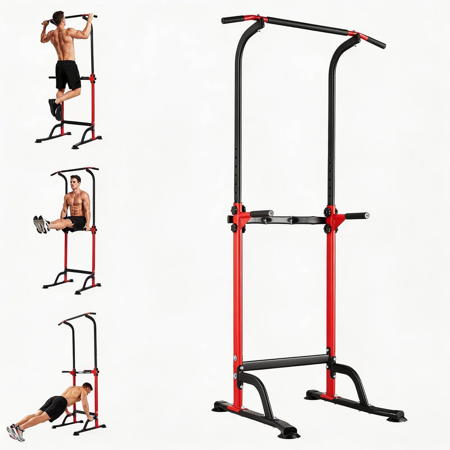 HiMISS Multi-Function Power Tower Dip Station With Pull Up Bar