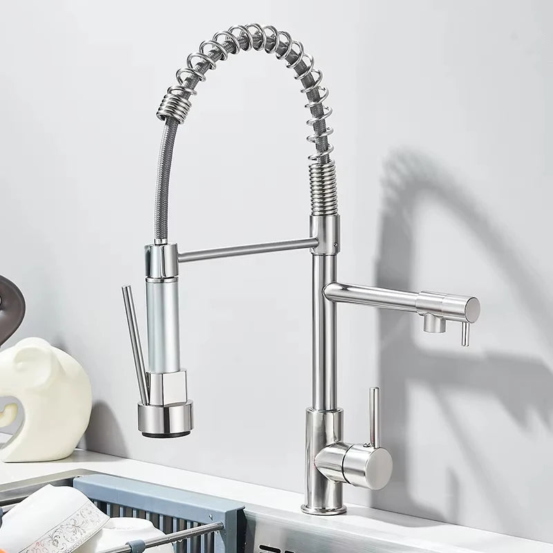 Myqualife Pull Down Kitchen Sink Faucet With Single Handle