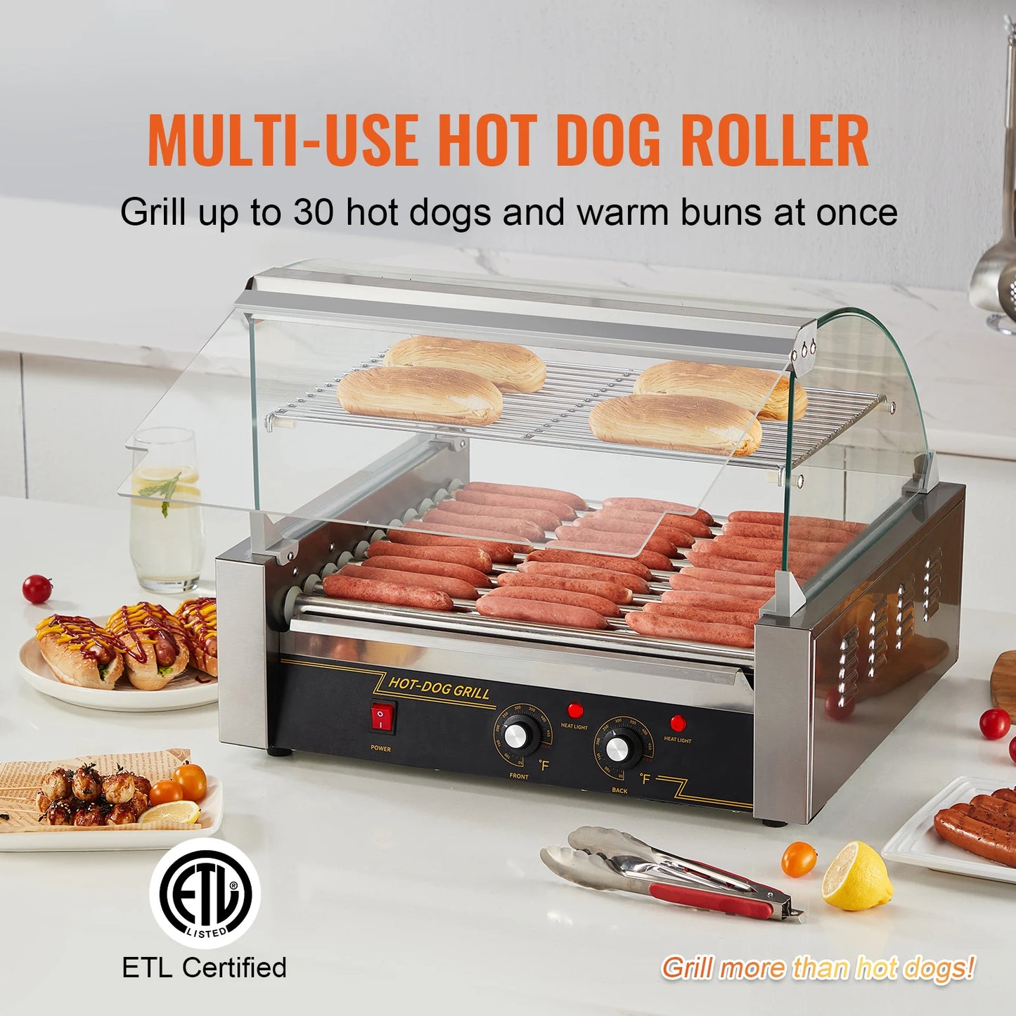 SucceBuy Commercial Hot Dog Roller Sausage Maker Electric Grill
