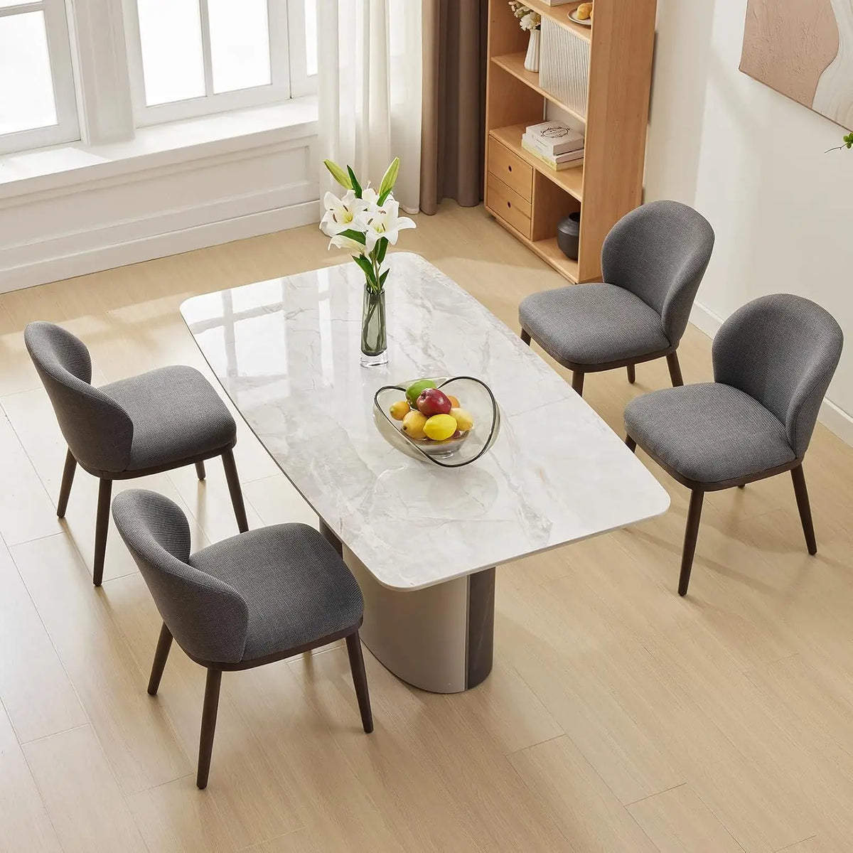 Garvee Set Of 2 Dining Chairs Ergonomic Upholstered Comfy Luxury Dining Chairs 265 Lbs Capacity for Dining Room, Kitchen, Restaurant ﻿