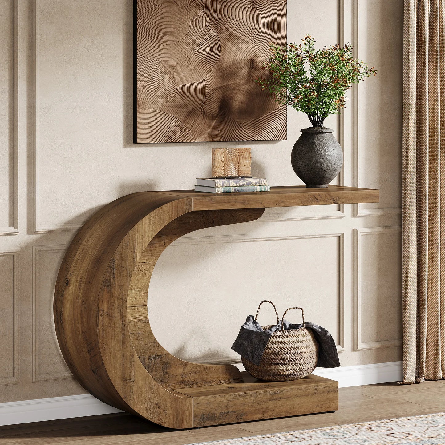 Tribesigns Mid Century Modern Console Table Entryway Living Room