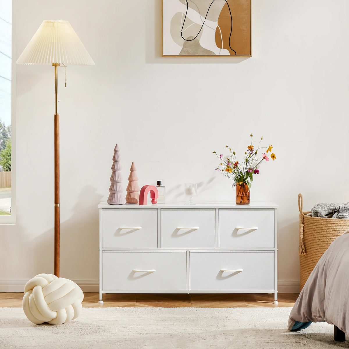 MCQ Modern Storage Cabinet With Wooden Top And Metal Frame