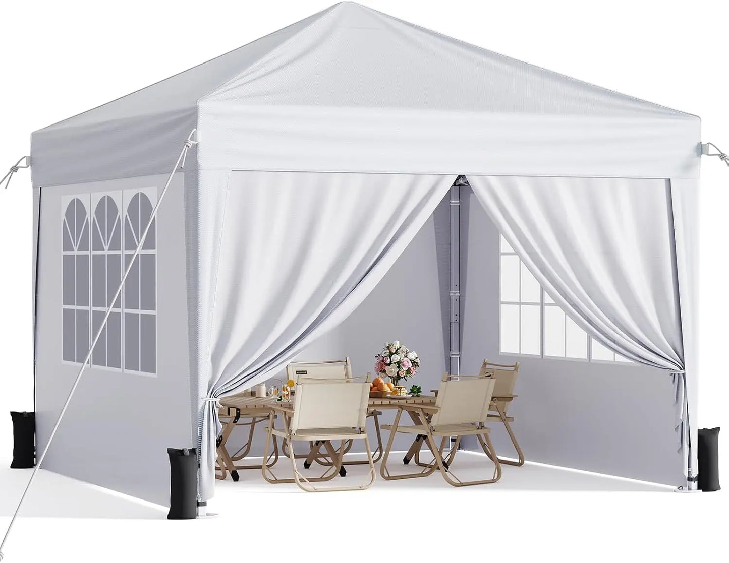Pop Up Canopy With Sidewalls UV Blocking Tent For Events