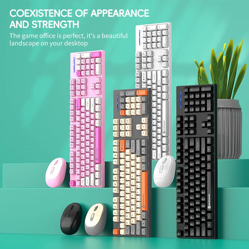 NexusClick Wireless Keyboard And Mouse Combo For PC And Laptop