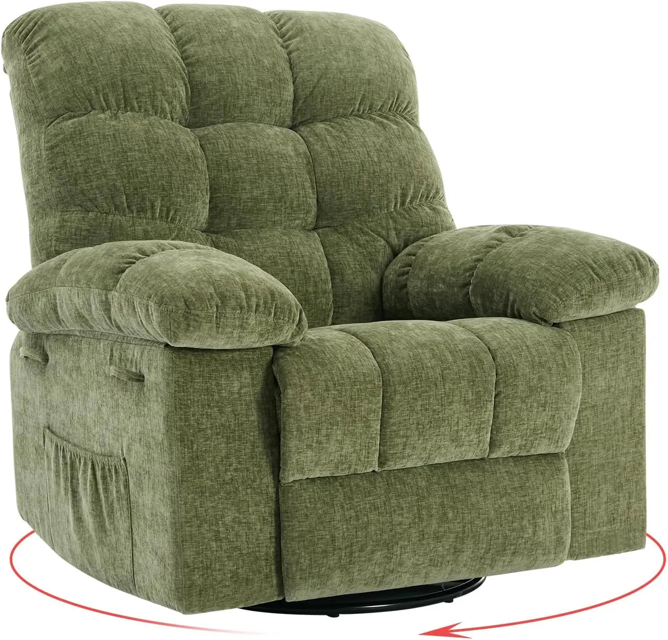 HiMISS Rocker Recliner Chair For Adults Overstuffed Manual Glider