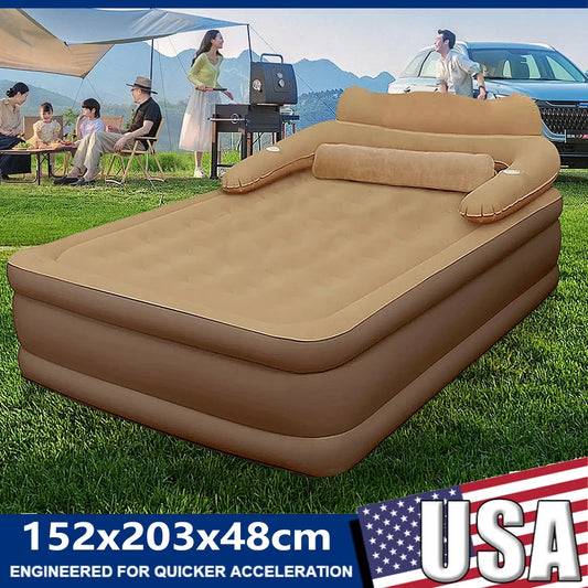 Automatic Inflatable Mattress For Outdoor Camping Portable Folding Bed