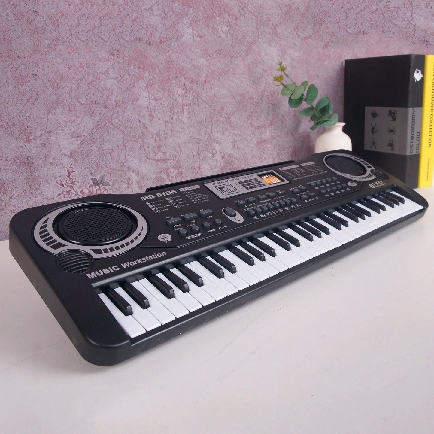 Hot 61 Keys Piano Digital Music Electronic Keyboard KeyBoard Black Electric Piano Kids Gift with microphone Keyboard instrument