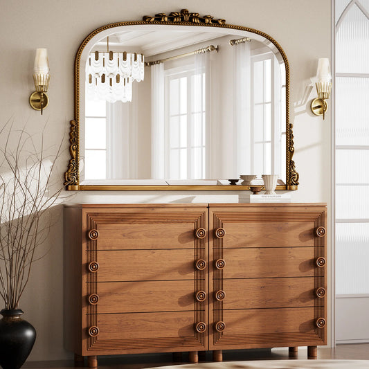 Beautypeak Arched Vanity Mirror Modern Wall Mounted