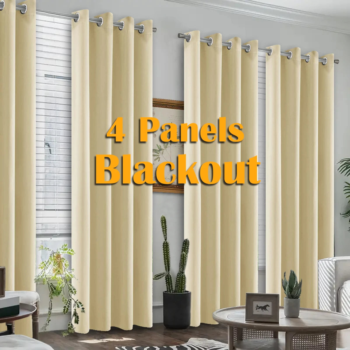 Thermal Grommet Window Curtains For Bedroom And Living Room