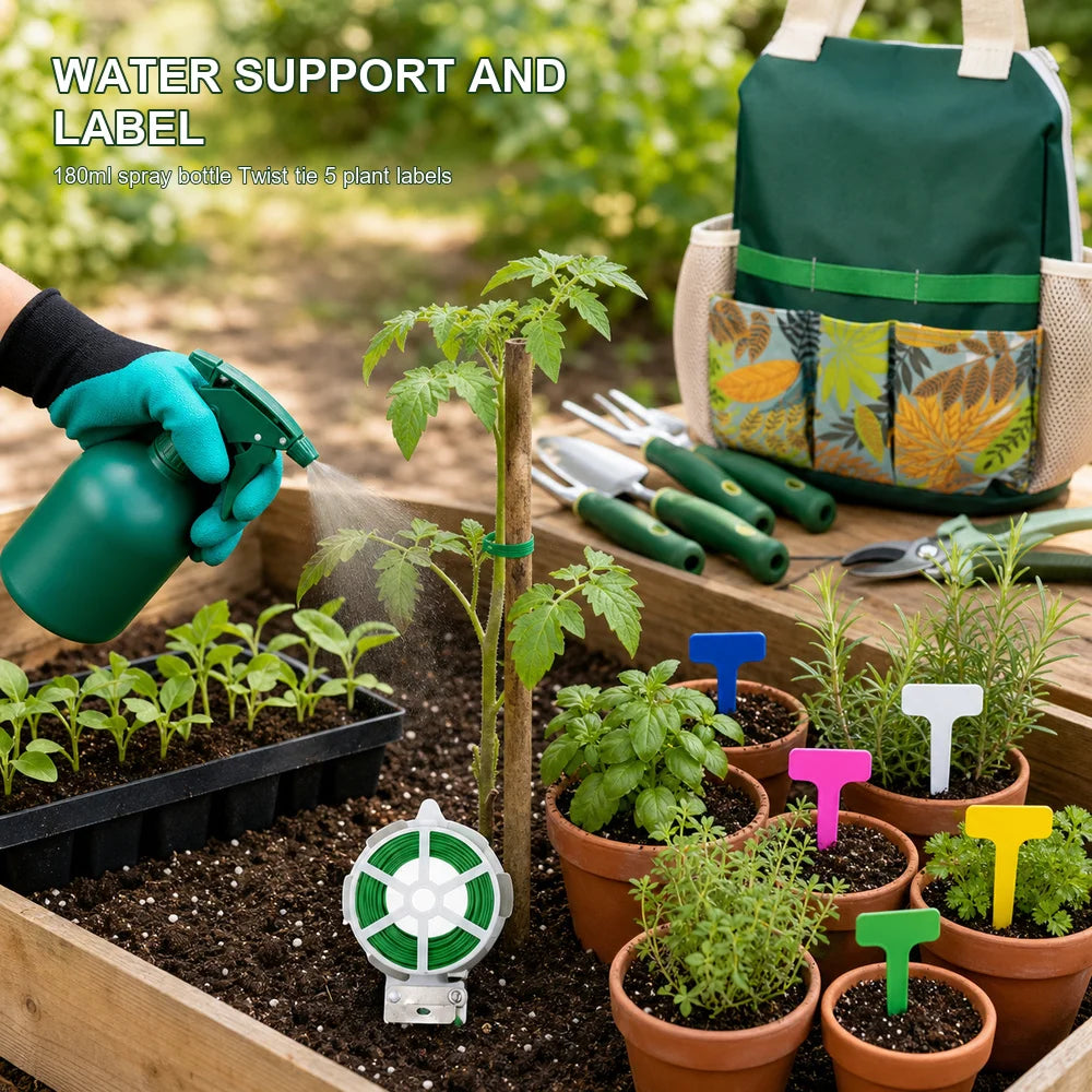 Professional 16 Piece Aluminum Garden Tool Set With Gloves