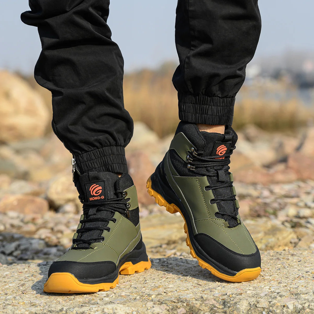 VEIGAR Protective Work Shoes For Men With Steel Toe Cap
