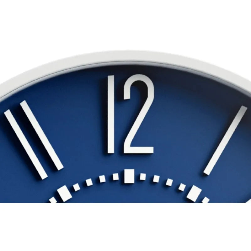 Storm Blue 10" Analog QA Wall Clock - Accurate and Stylish Timekeeping, 10 in. Diam. x 1.4