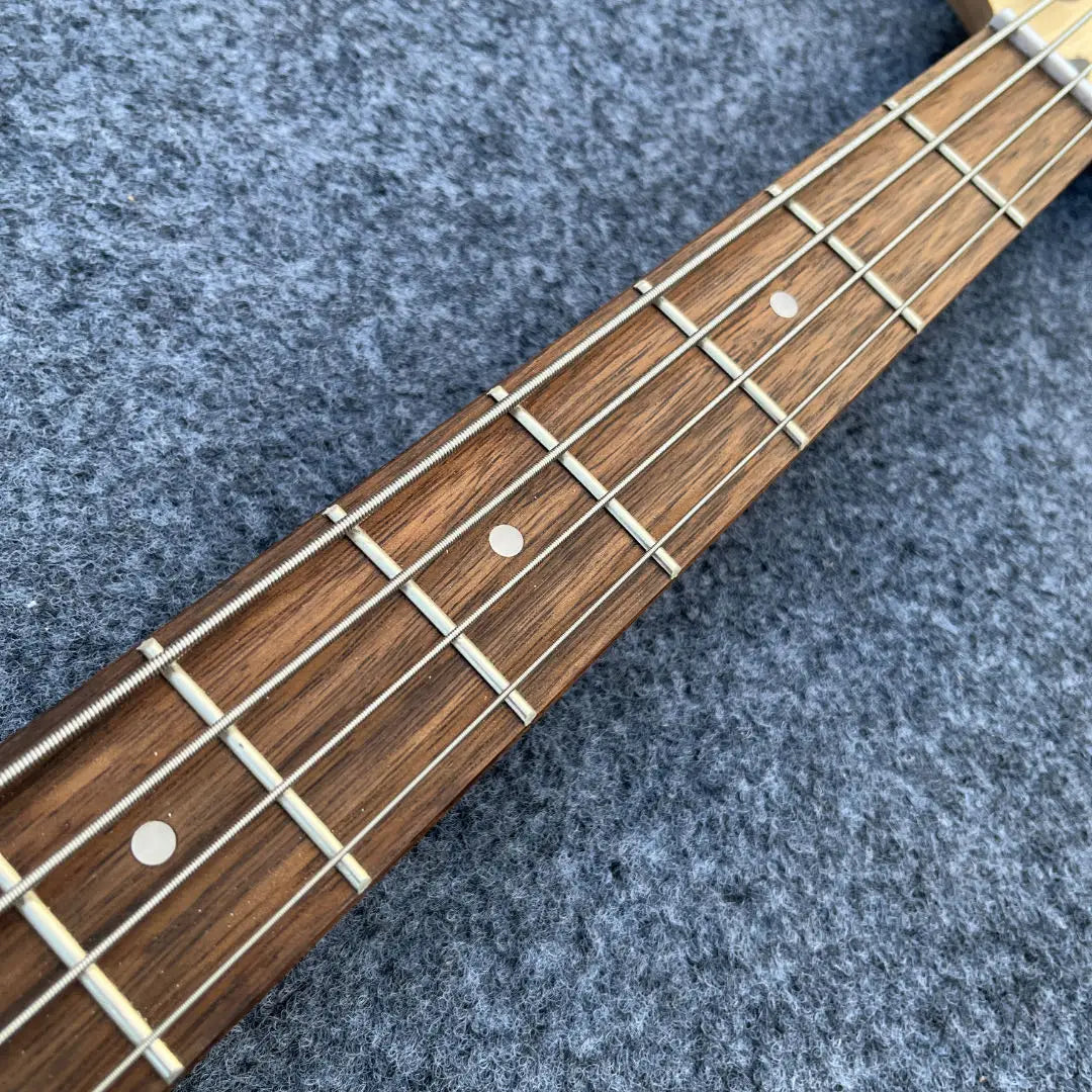 US Shipping Metallic Gray 4-String Jazz Bass Electric Bass Guitar Rosewood Fingerboard For Rock And Jazz Players Free Shipping