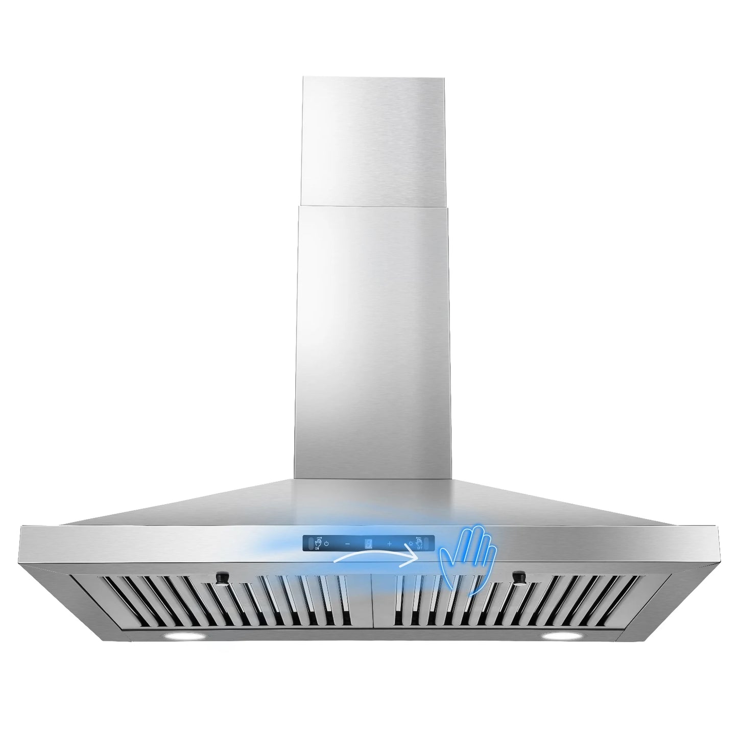 Tieasy Wall Mount Range Hood Stainless 450 CFM Gesture Sensing