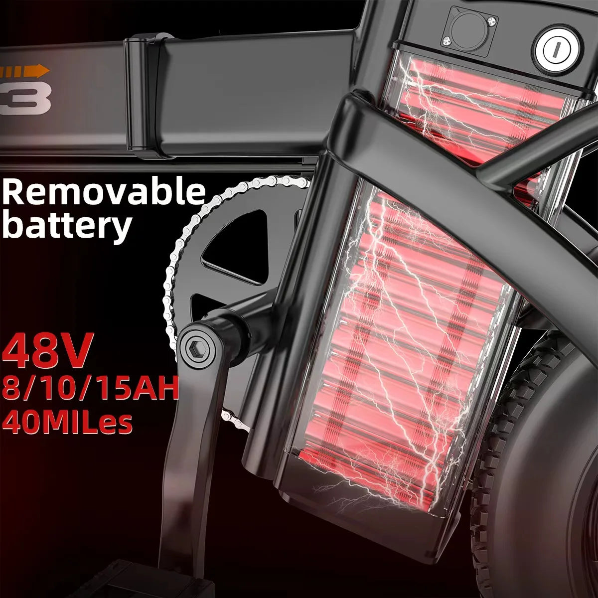 UPlee 500W Electric Bike With 48V 15Ah Battery Long Range