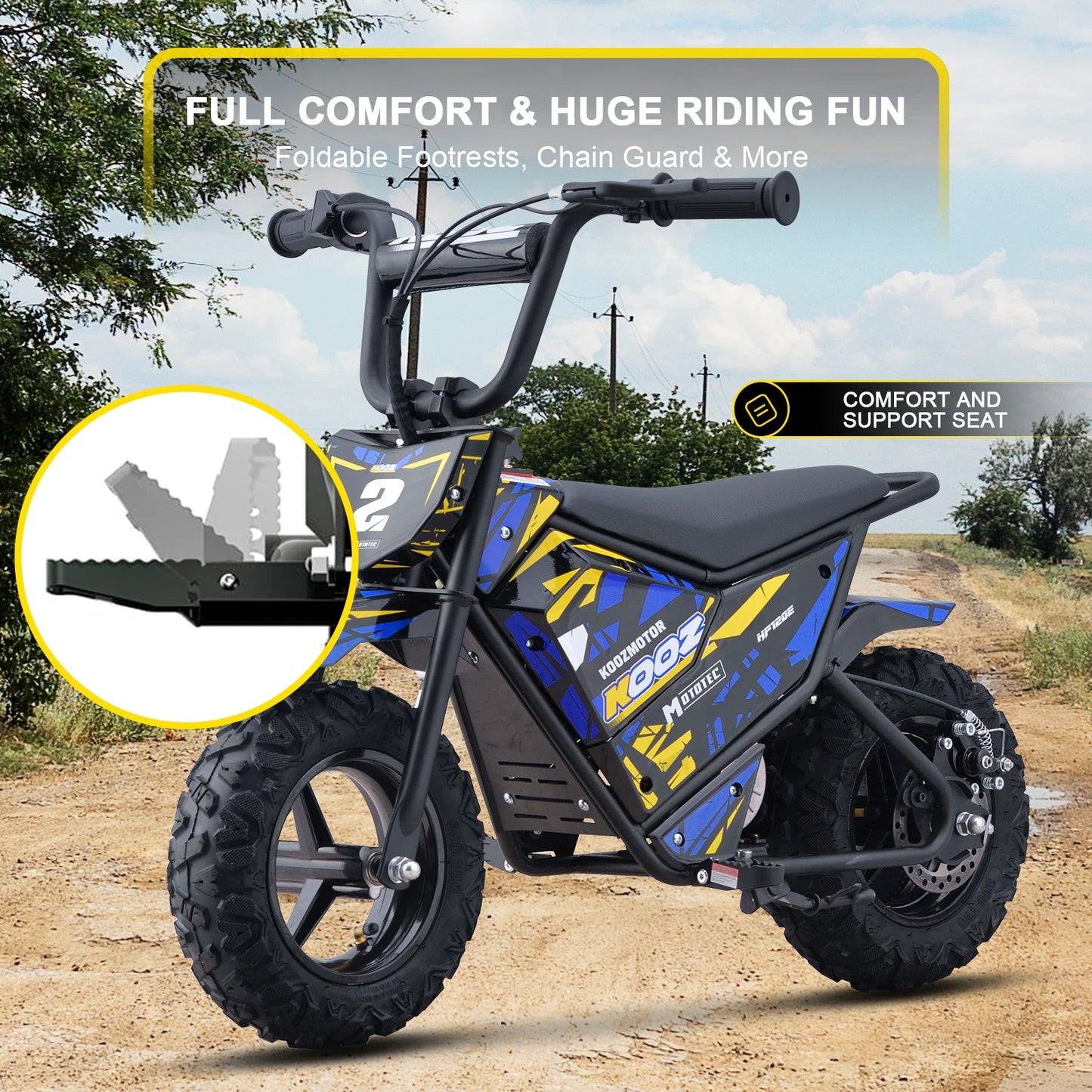 KOOZ HP120E 24V 250W Electric Dirt Bike For Kids Pro