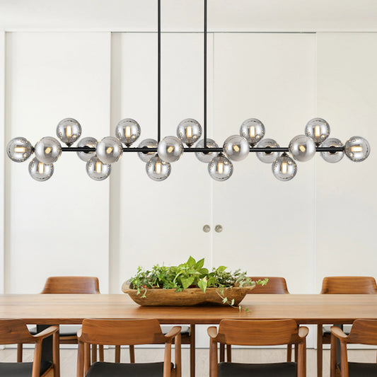 Sputnik Bubble Glass Chandelier 21 Lights For Dining Room