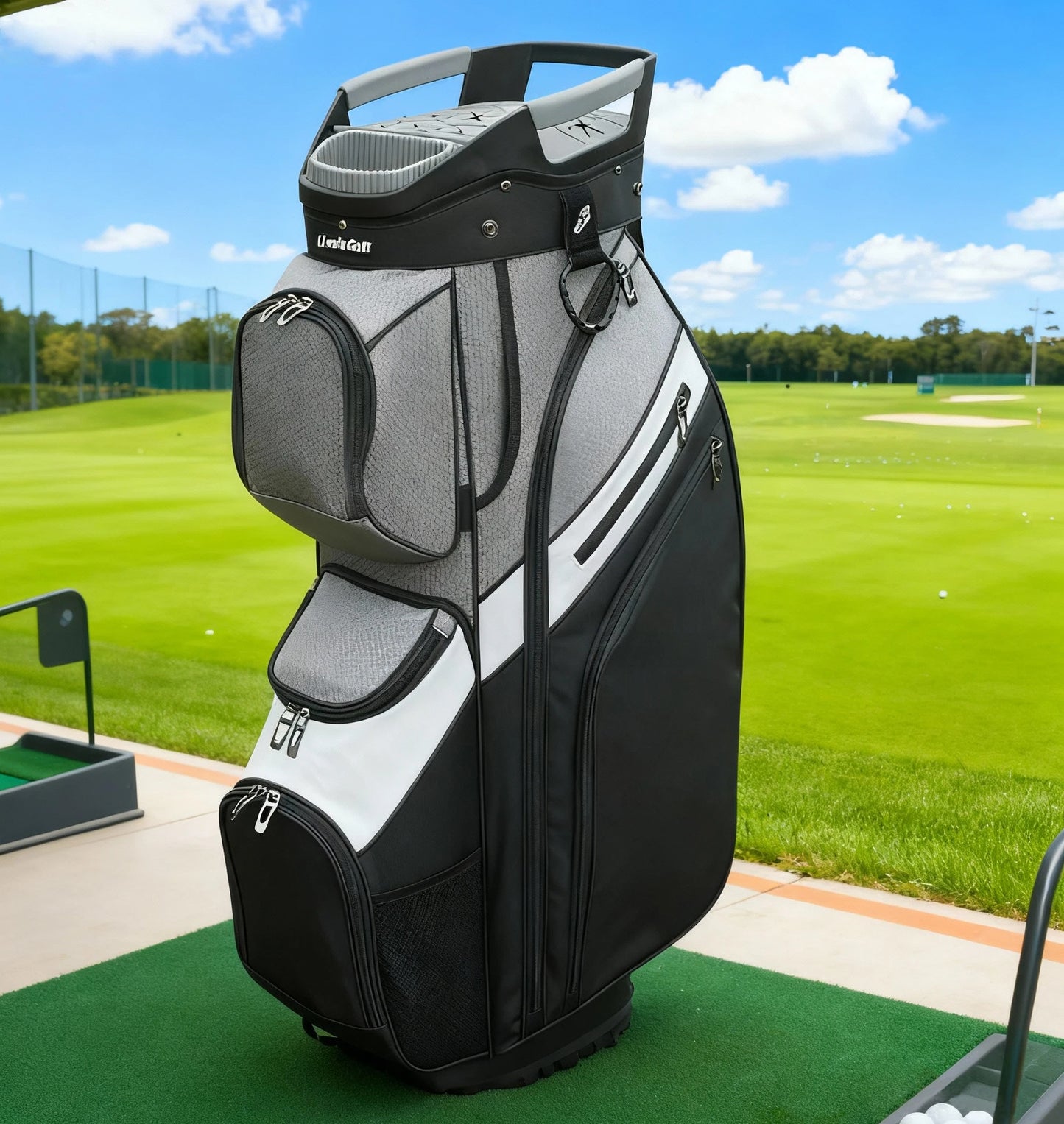 LivsinGolf 15-way Golf Cart Bag with Locking Club Dividers
