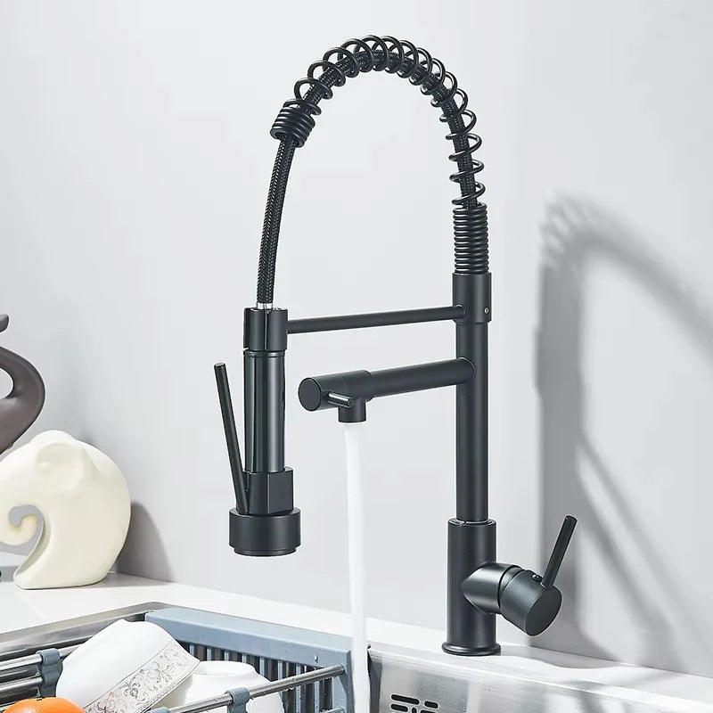 Myqualife Pull Down Kitchen Sink Faucet With Single Handle