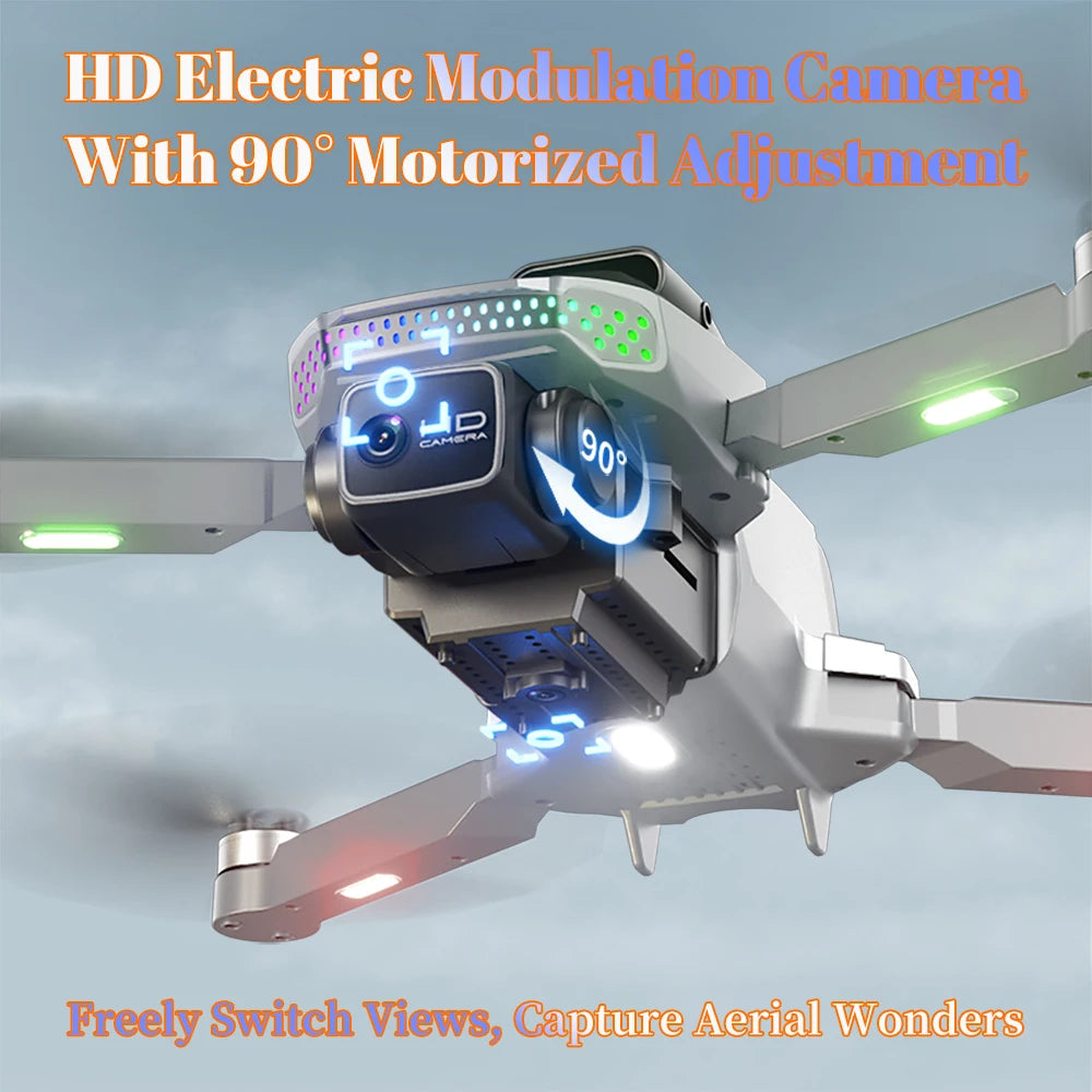 EY S50 Pro GPS Drone With 2 Batteries Large Screen Remote Real Time HD Camera