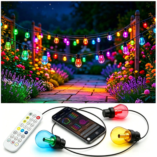 AILBTON Globe LED String Lights IP65 Waterproof Outdoor