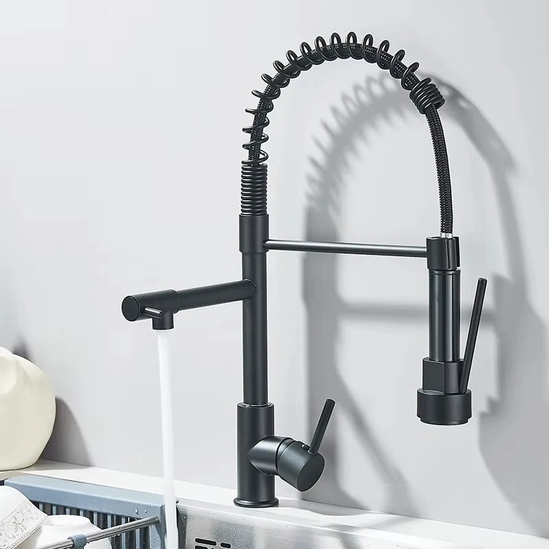 Myqualife Pull Down Kitchen Sink Faucet With Single Handle