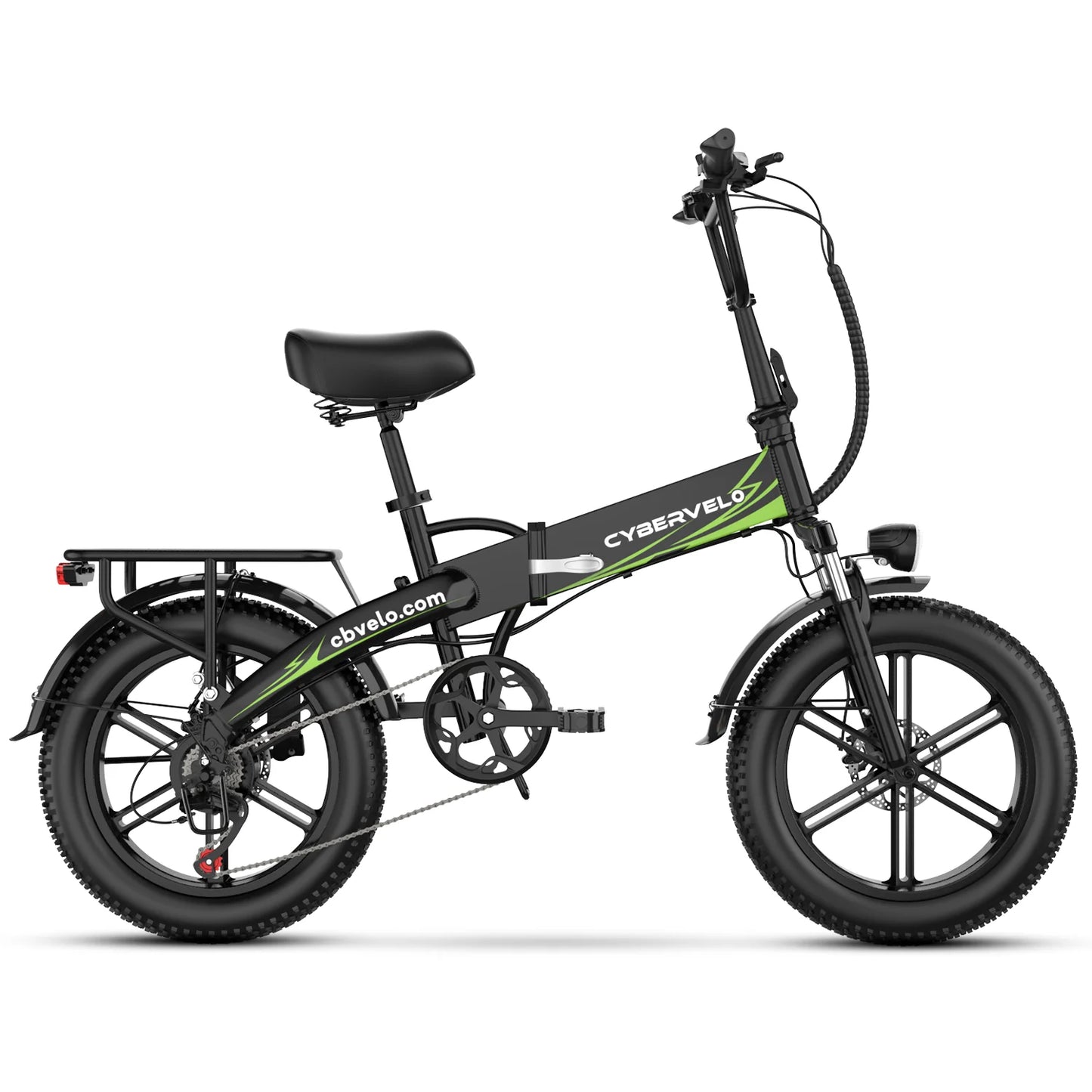 Cybervelo Foldable 1000w Peak Electric Bike With Fat Tires