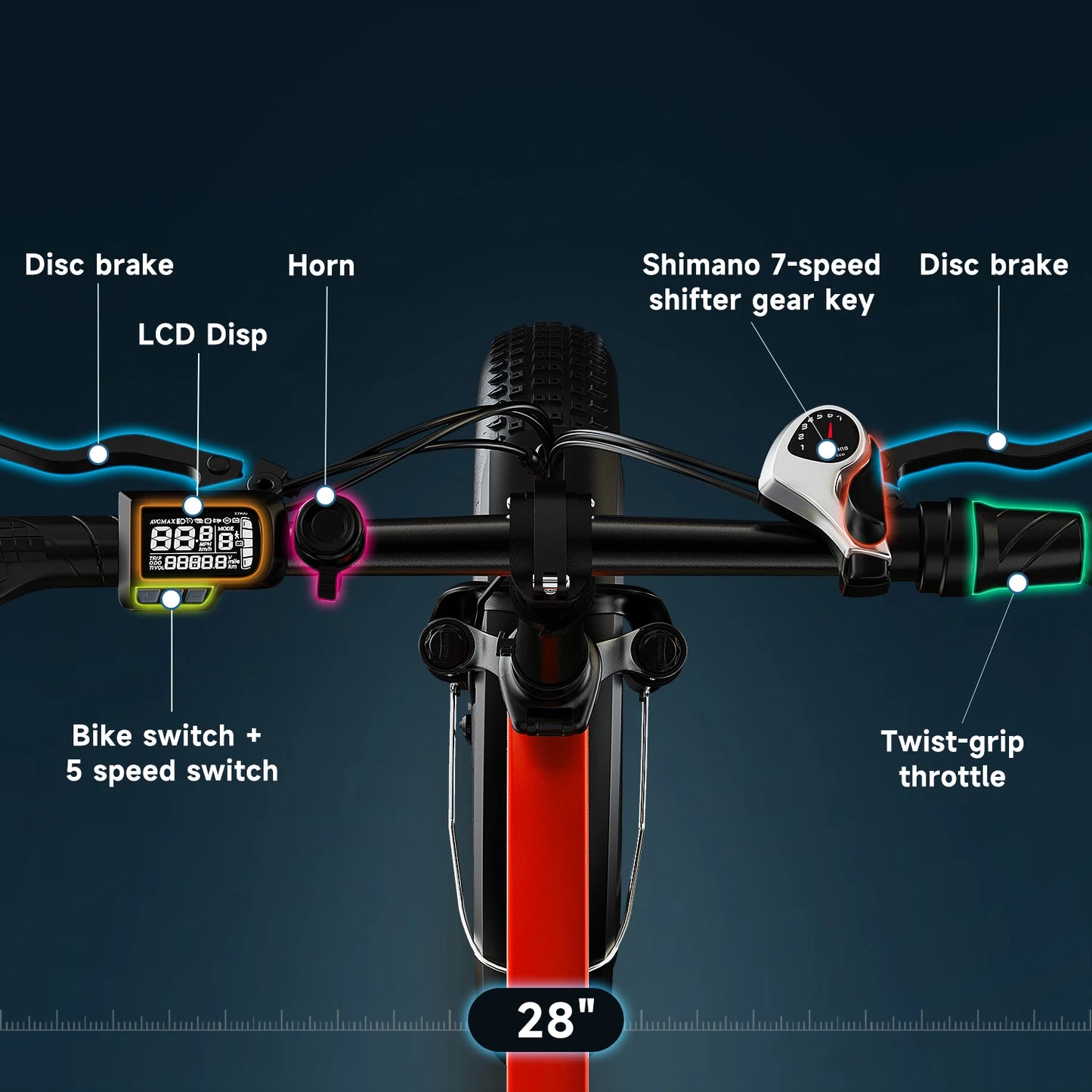 Cybervelo Foldable 1000w Peak Electric Bike With Fat Tires