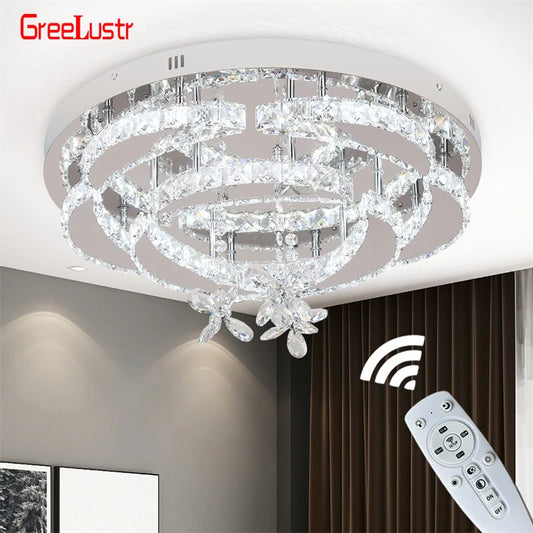 GreeLustr Crystal Led Ceiling Lamp For Home Decor