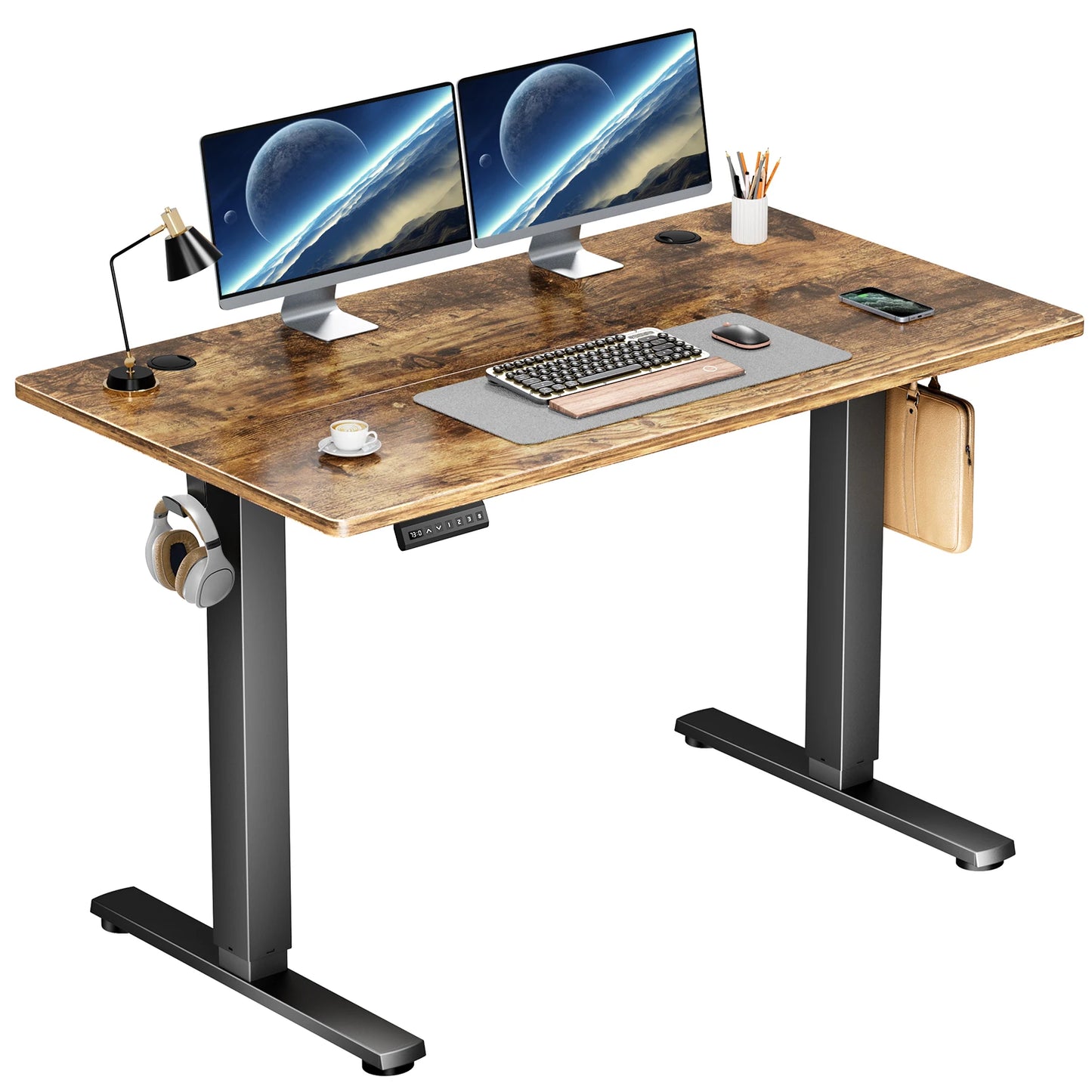 JHK Electric Height Adjustable Standing Desk Sit Stand Ergonomic Workstation