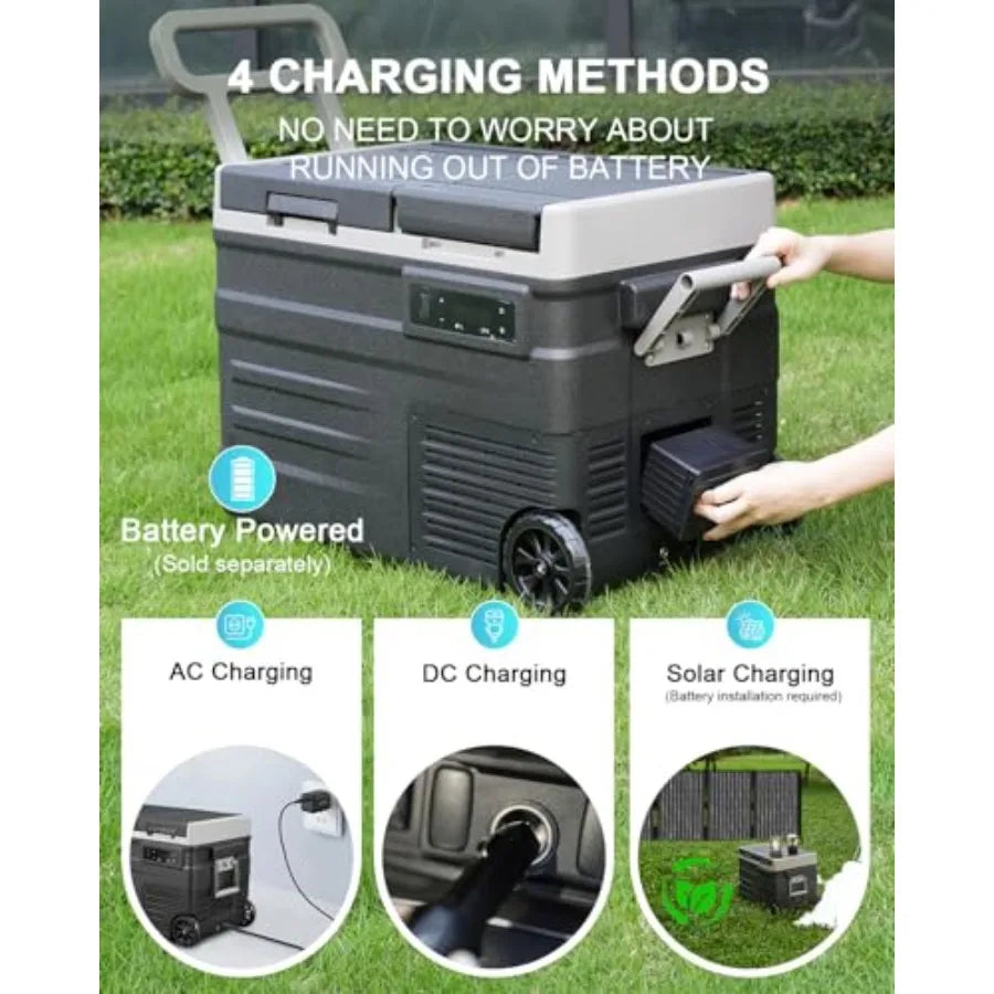 Vehicle Camping Electric Cooler Dual Zone 12V Refrigerator