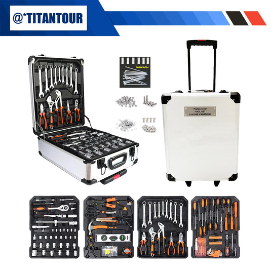 999-Piece Professional Industrial Repair Tool Set, Automotive Electrician Mechanical Household Multifunctional, Including Wrench