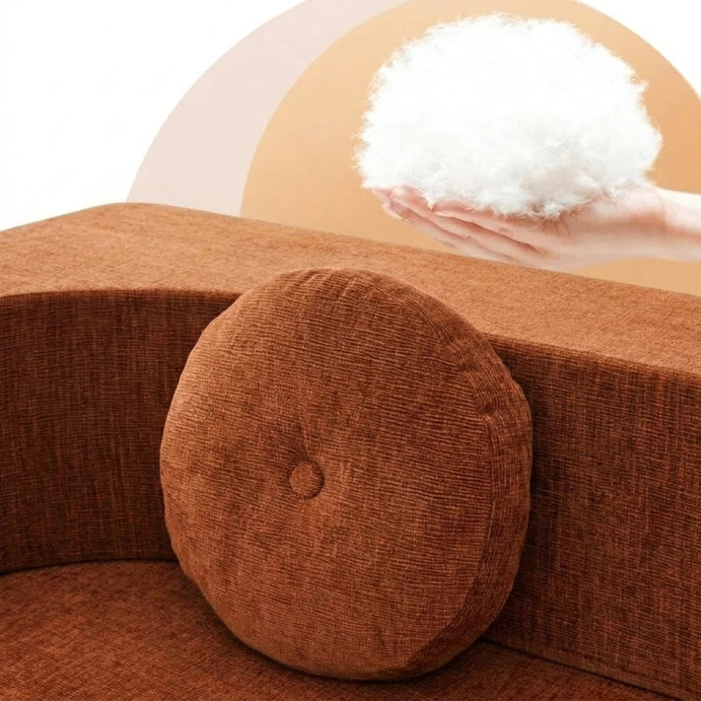 Living Room Sofa Bed With Memory Foam Modular Couch Set