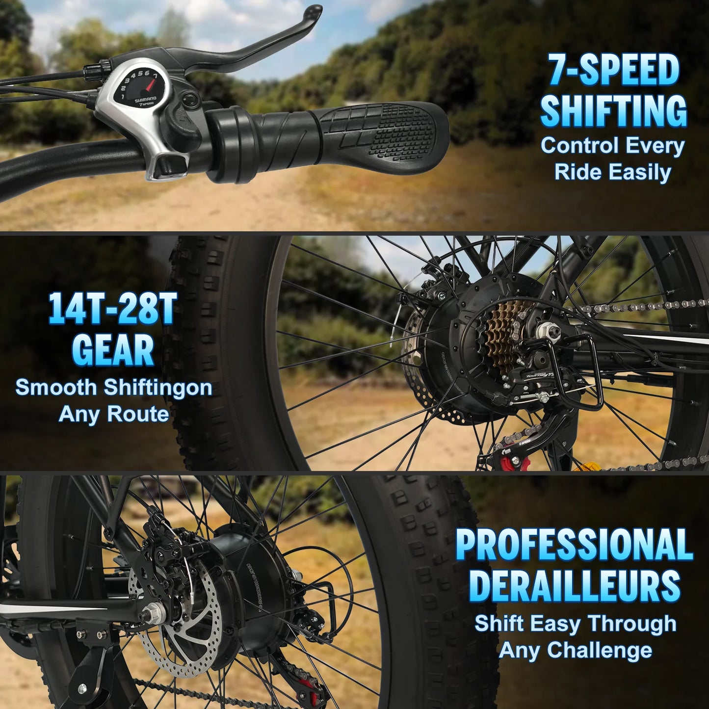Obx 1500W Electric Bicycle With Fat Tire And 48V Battery
