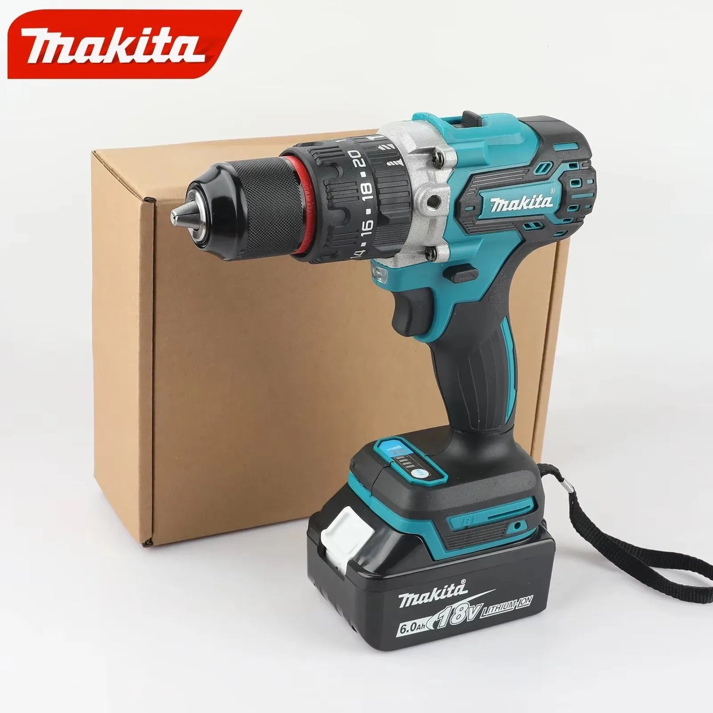 Makita DDF487 Brushless Cordless Electric Drill Screwdriver Driver Combo Power Tool Kit for 18V Makita Battery Pack System