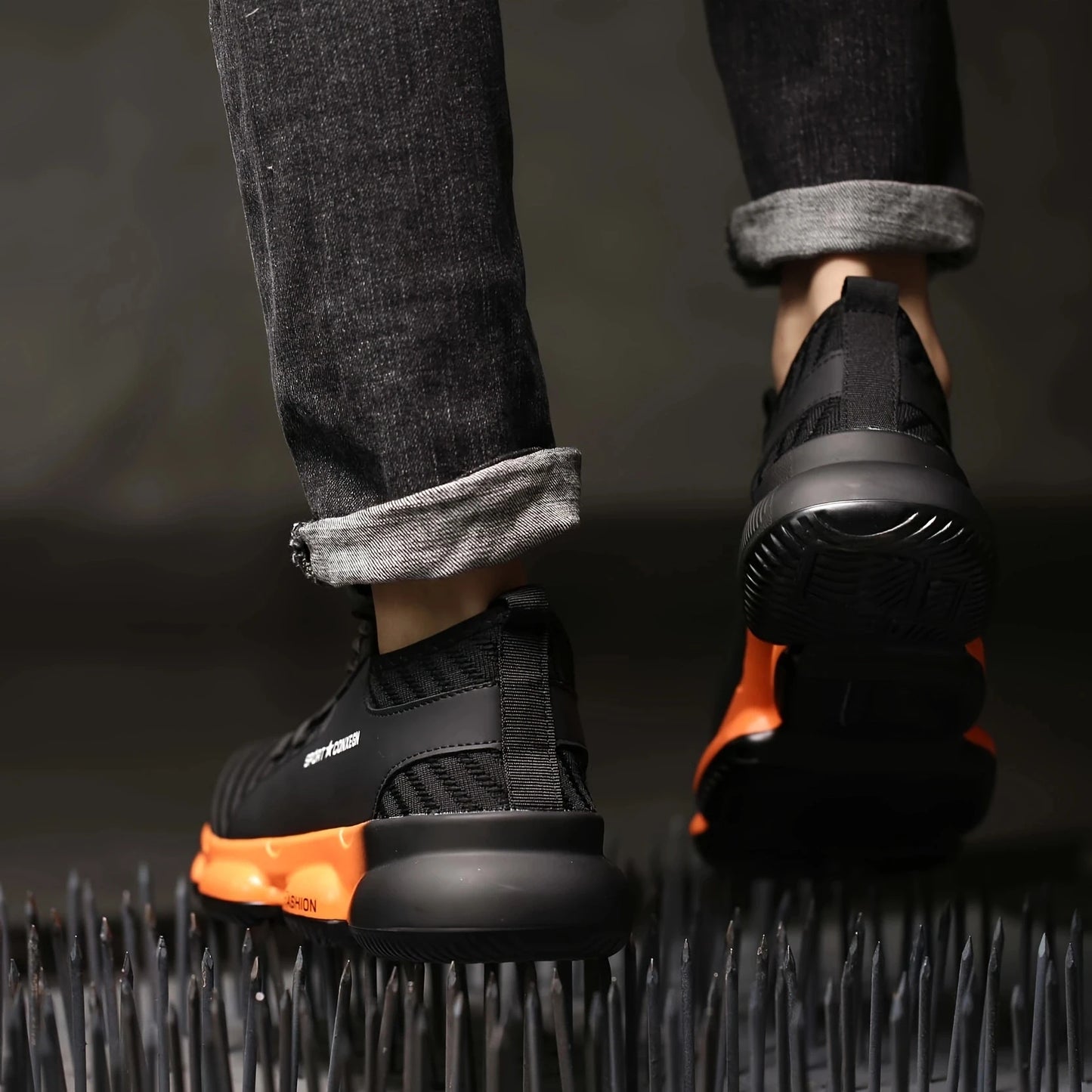 Breathable AntiPuncture Safety Shoes For Men Comfort And Style