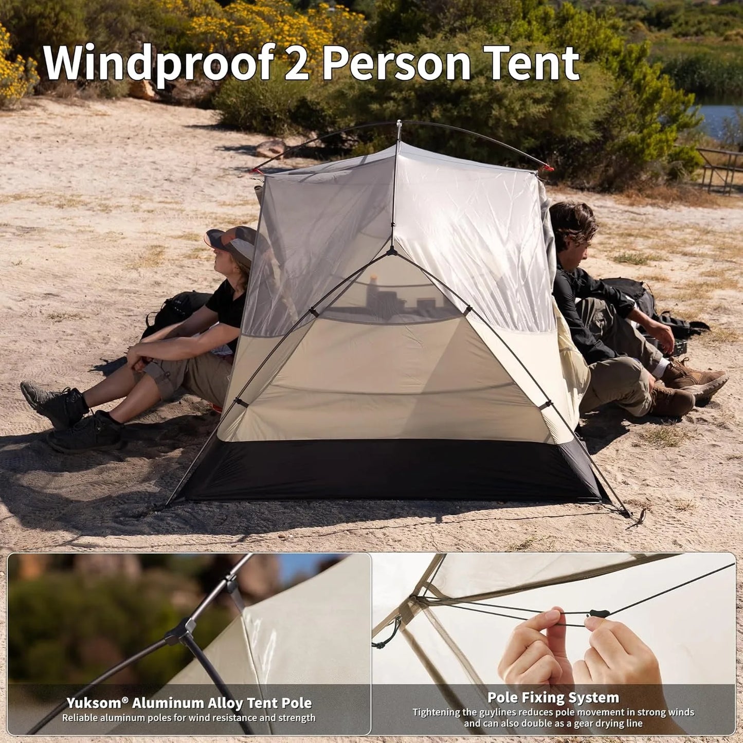 Naturehike Mongar PRO Ultralight 1/2/3 Person Tent Camping Outdoor Waterproof 20D Nylon Backpacking Travel Cycling Tent