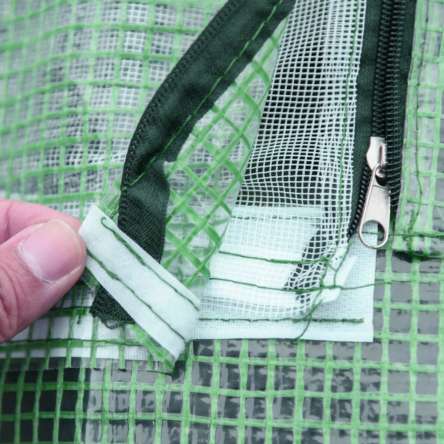 Outsunny Portable Greenhouse With Zippered Windows And Door