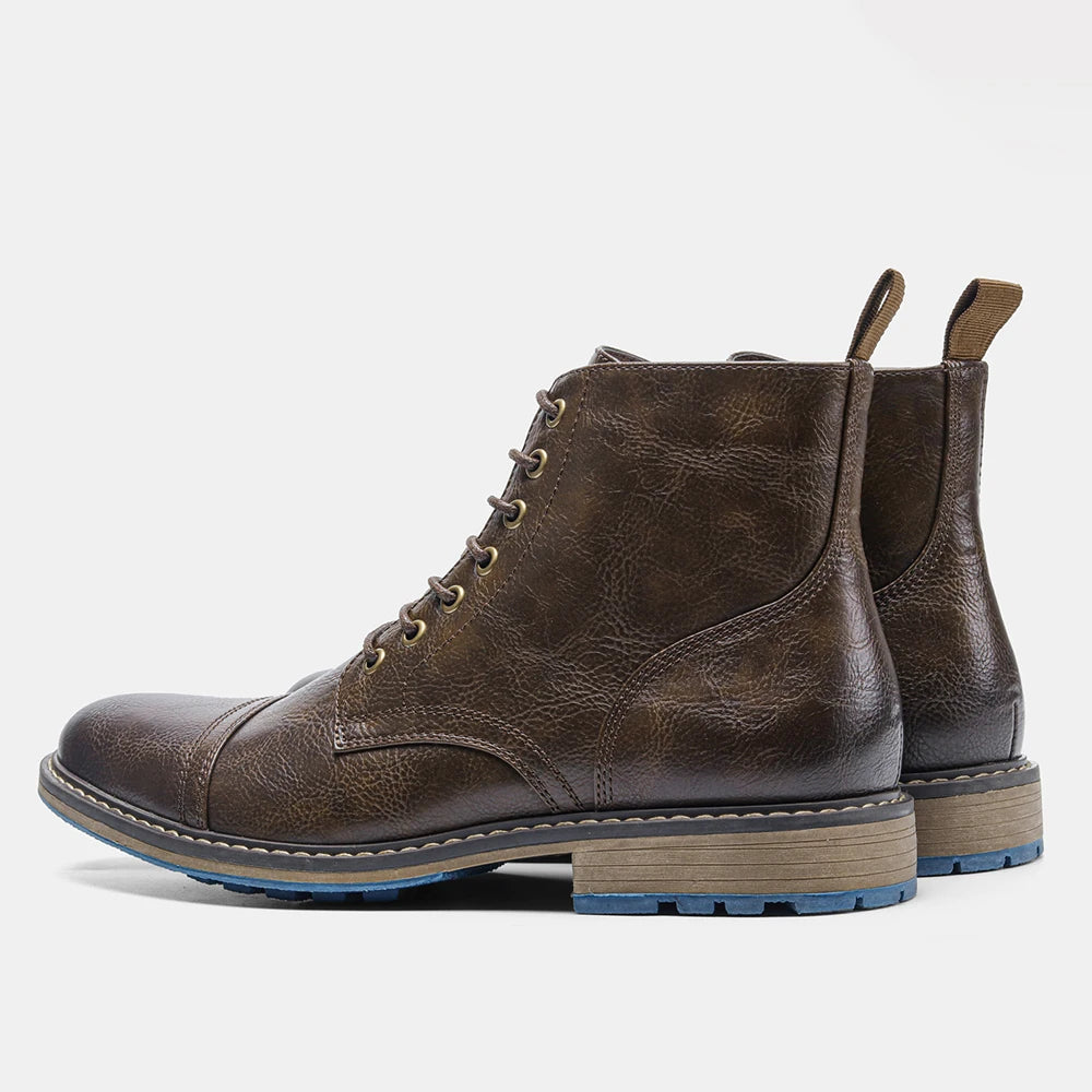 Hecrafted Mens Ankle Boots Comfortable Casual Style
