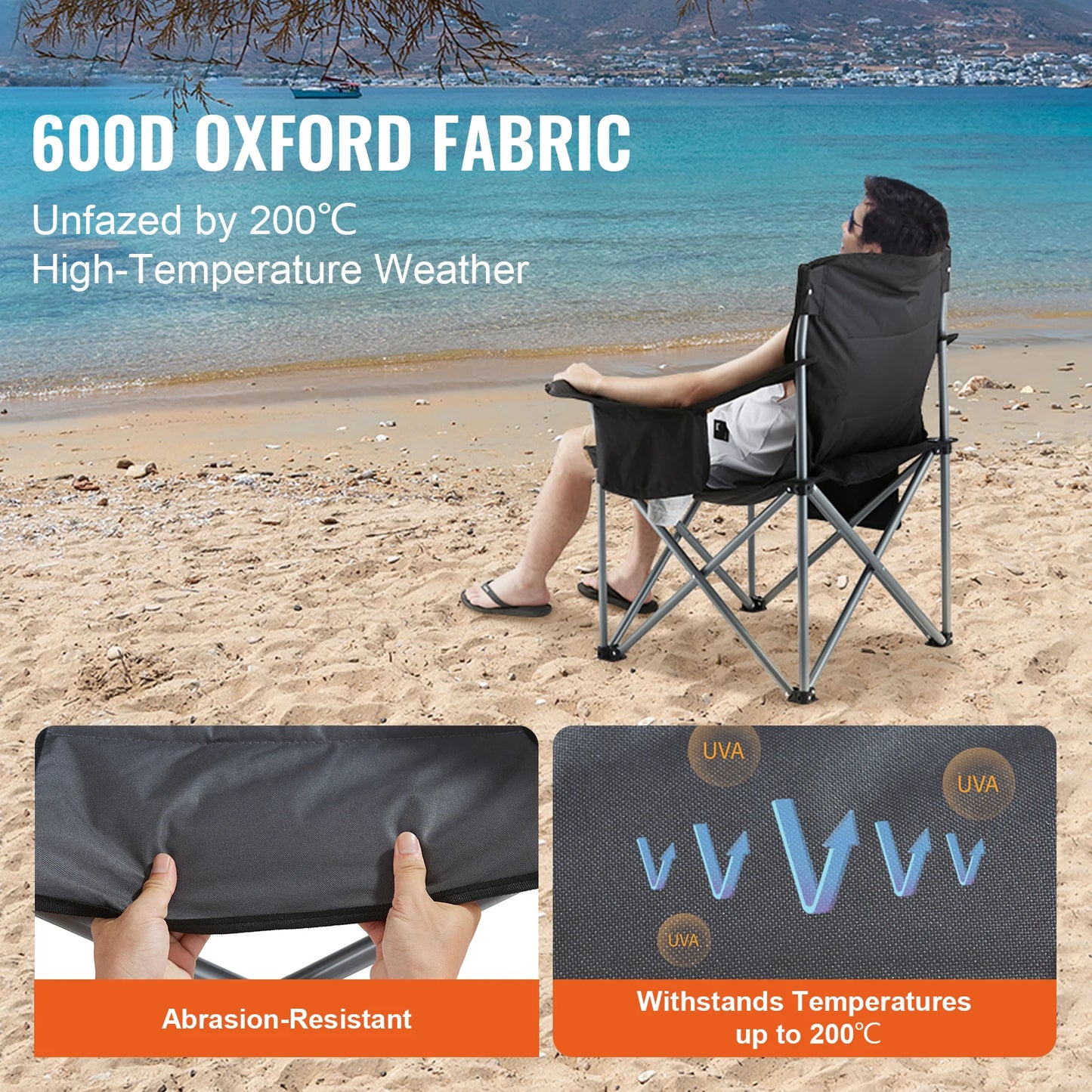 SucceBuy Outdoor Camping Chair Ultralight Folding Travel Seat